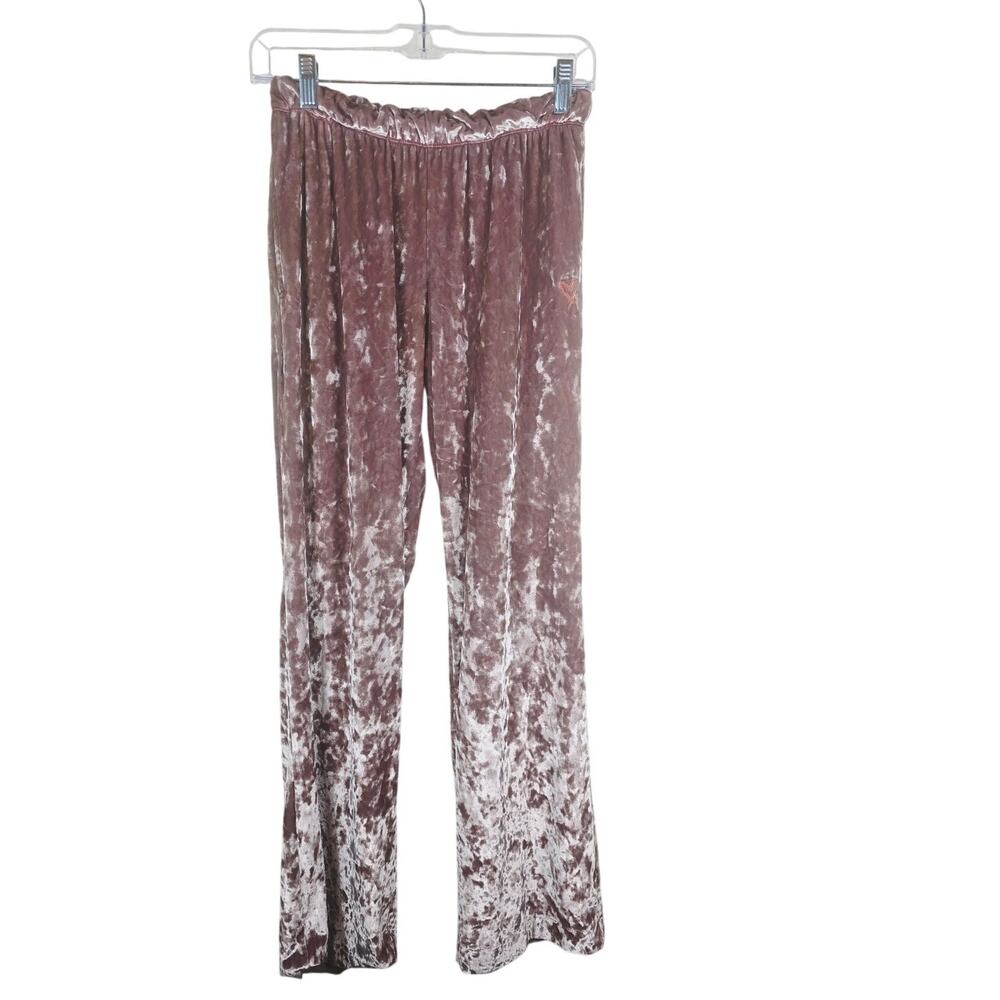 Victoria Secret Tan Crushed Velvet Athletic Hiking Women's Sweatpants S